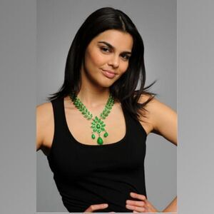 AMRITA SINGH Hamptons Dune Necklace Faceted Boho Bead Drop Statement‎ Jewelry